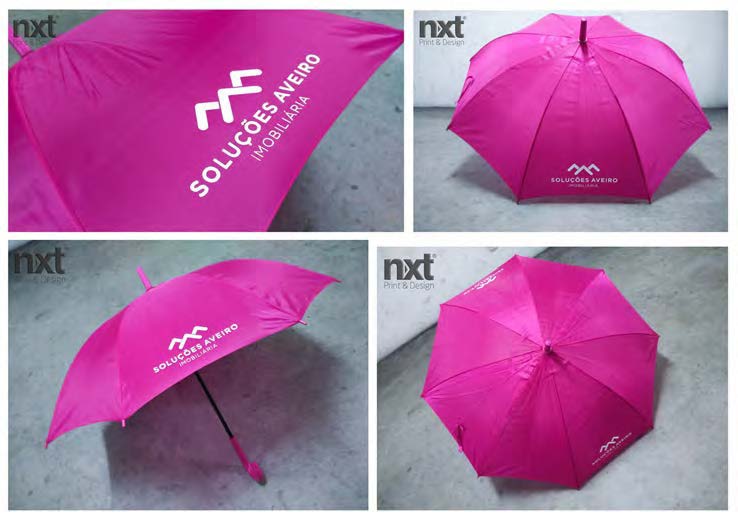 Chapéus de chuva personalizados